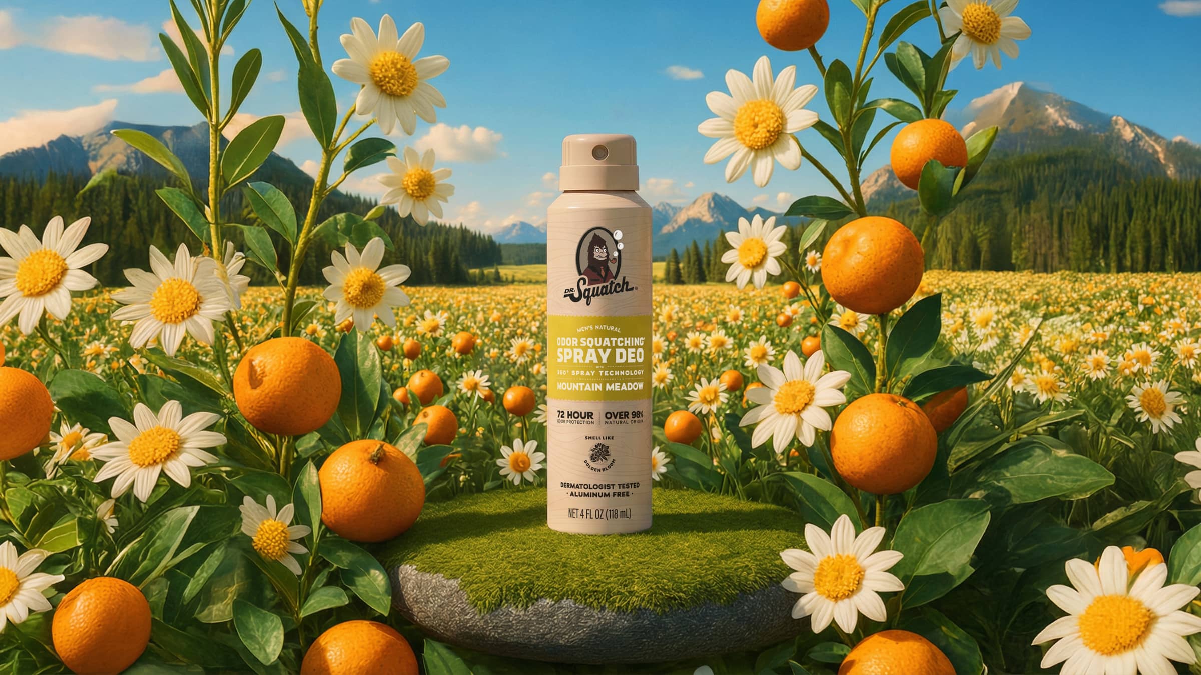 Mountain Meadow Spray Deodorant - Men's Care Made Simple