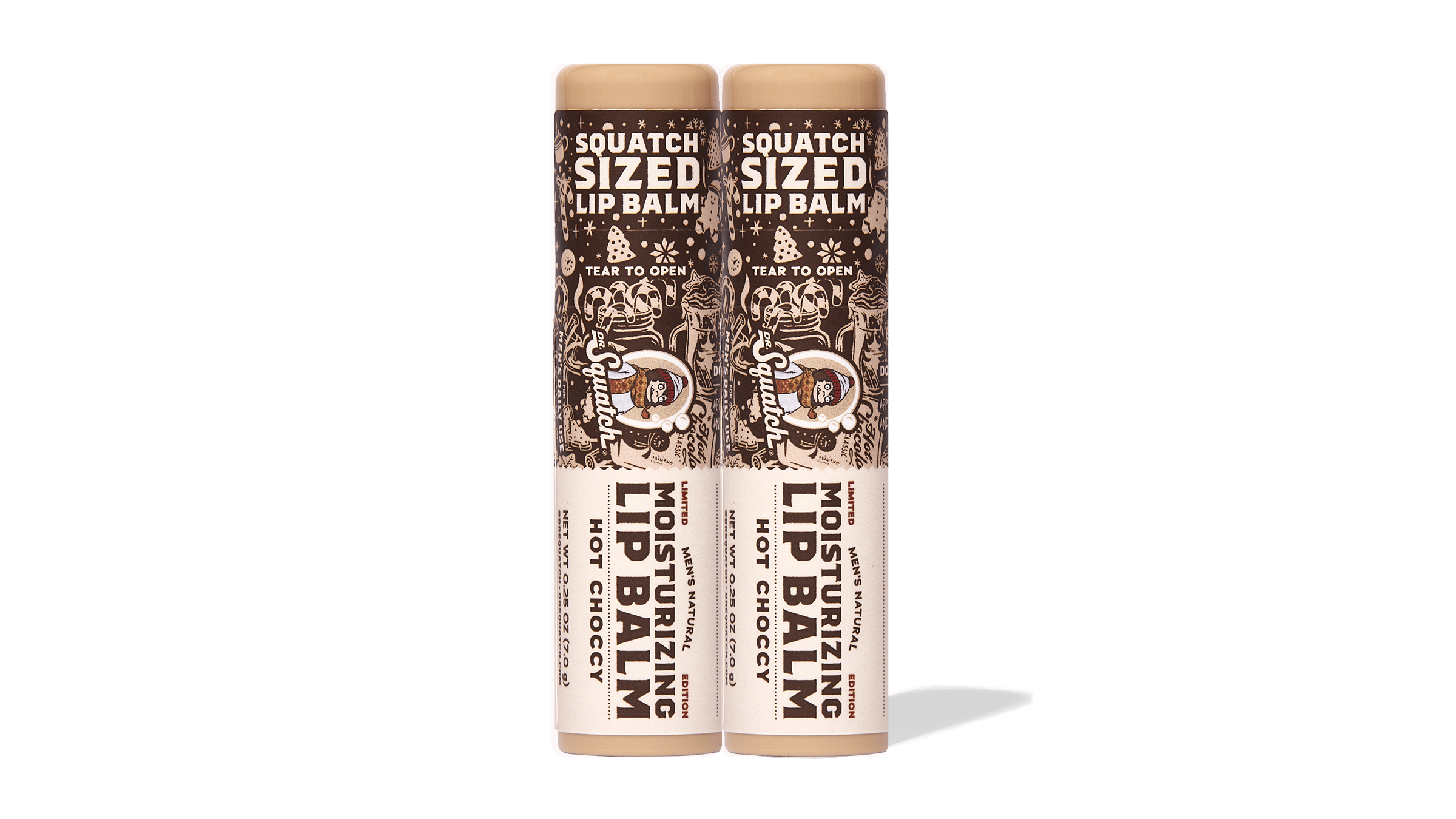 Hot Choccy Lip Balm 2-Pack - Shower Gear That Delivers