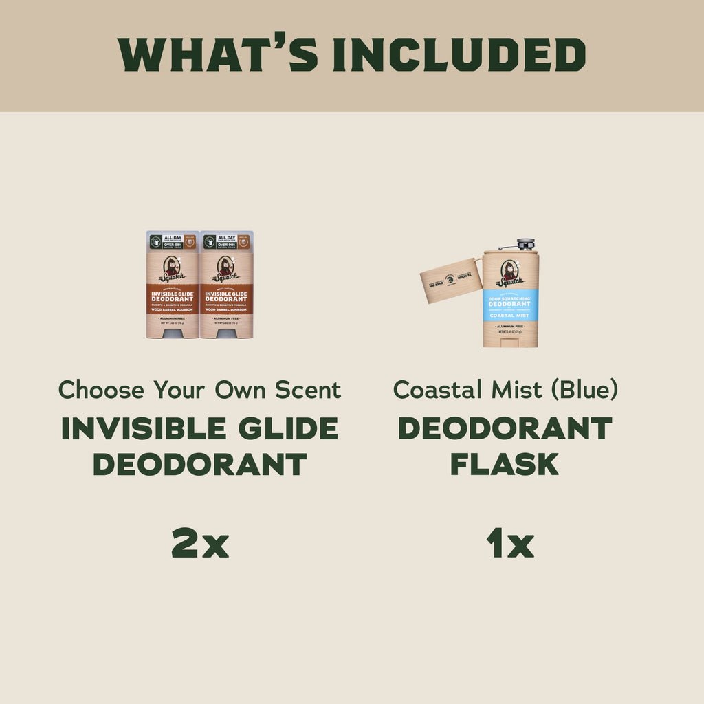 2-Pack Glide + Deo Flask - Smell Like Fresh Air