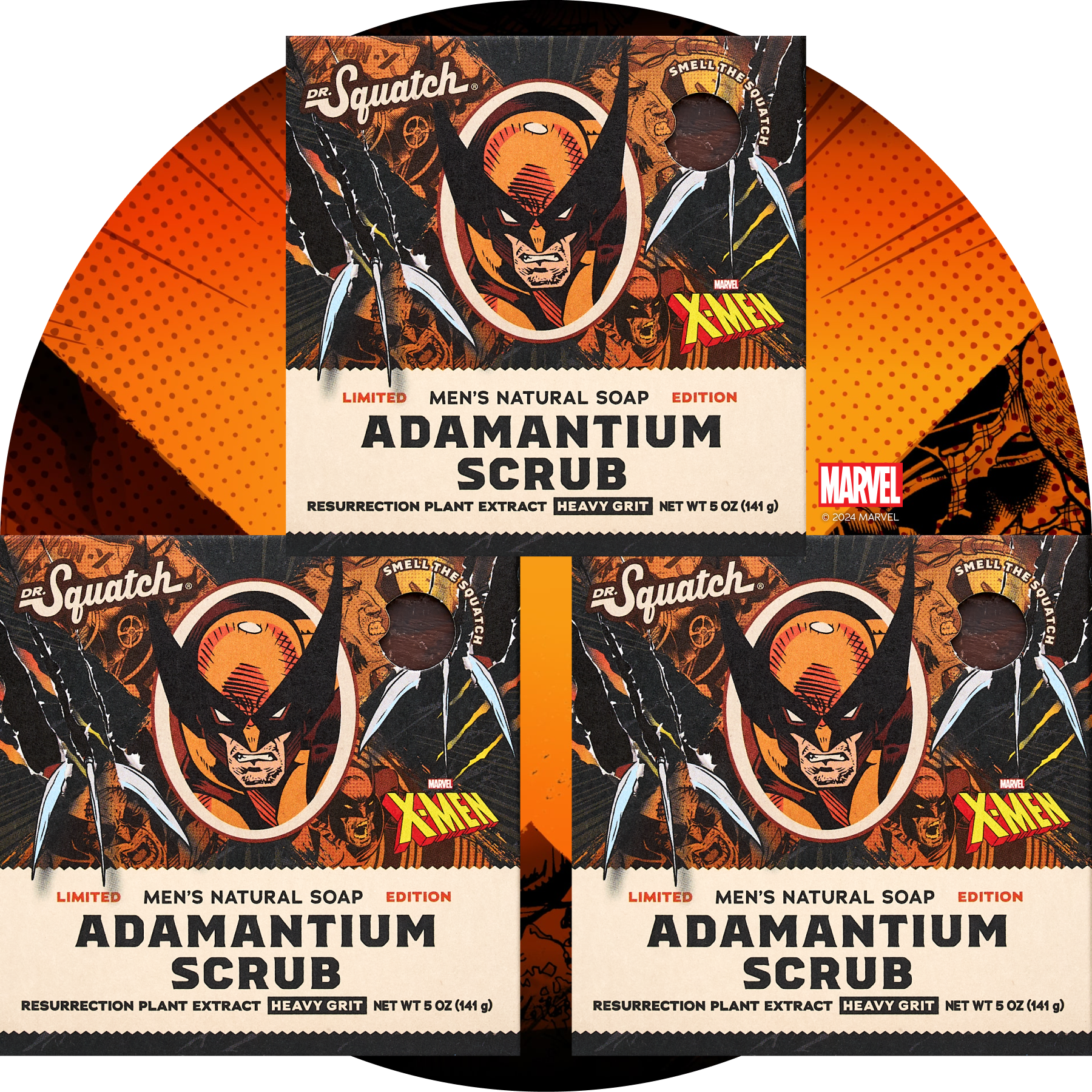 Adamantium Scrub 3-Pack - Set the Fresh Bar Standard