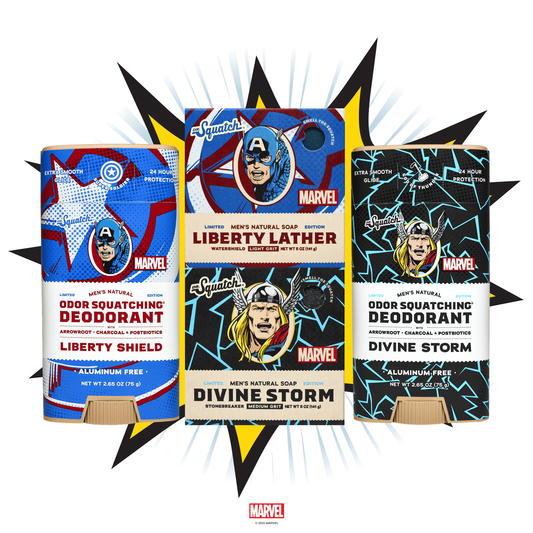 Avengers Soap & Deodorant Set - Clean Feels Better