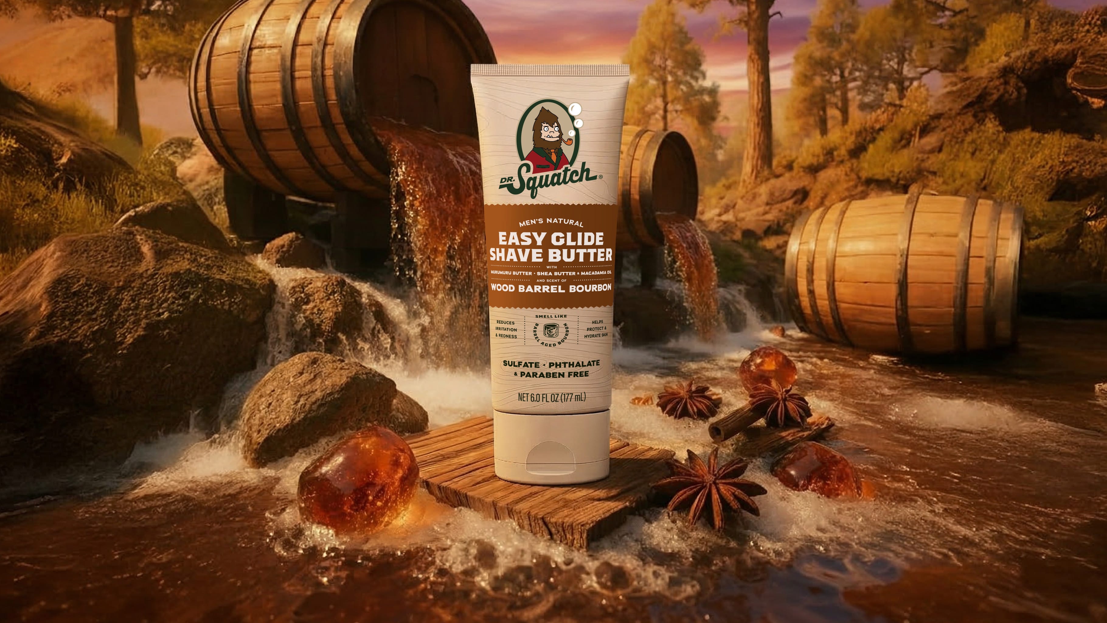 Easy Glide Shave Butter Wood Barrel Bourbon - Upgrade Your Morning Wash