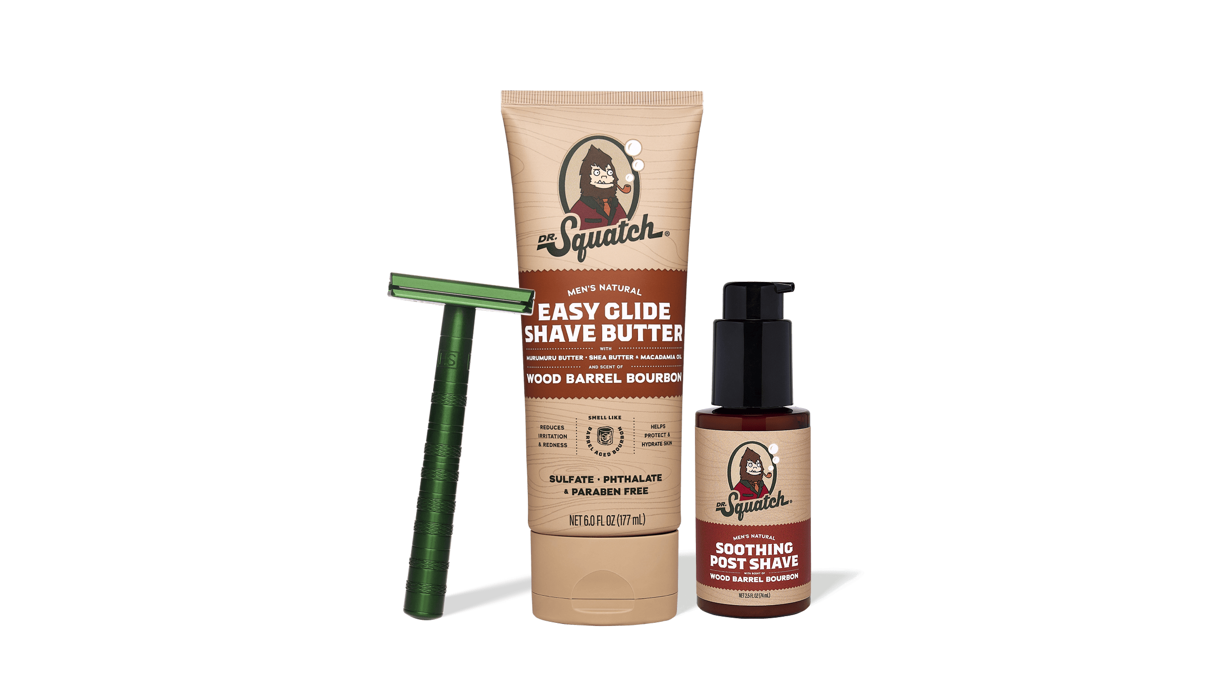 Wood Barrel Bourbon Glide Guy Bundle - Bring Fresh to Your Bathroom