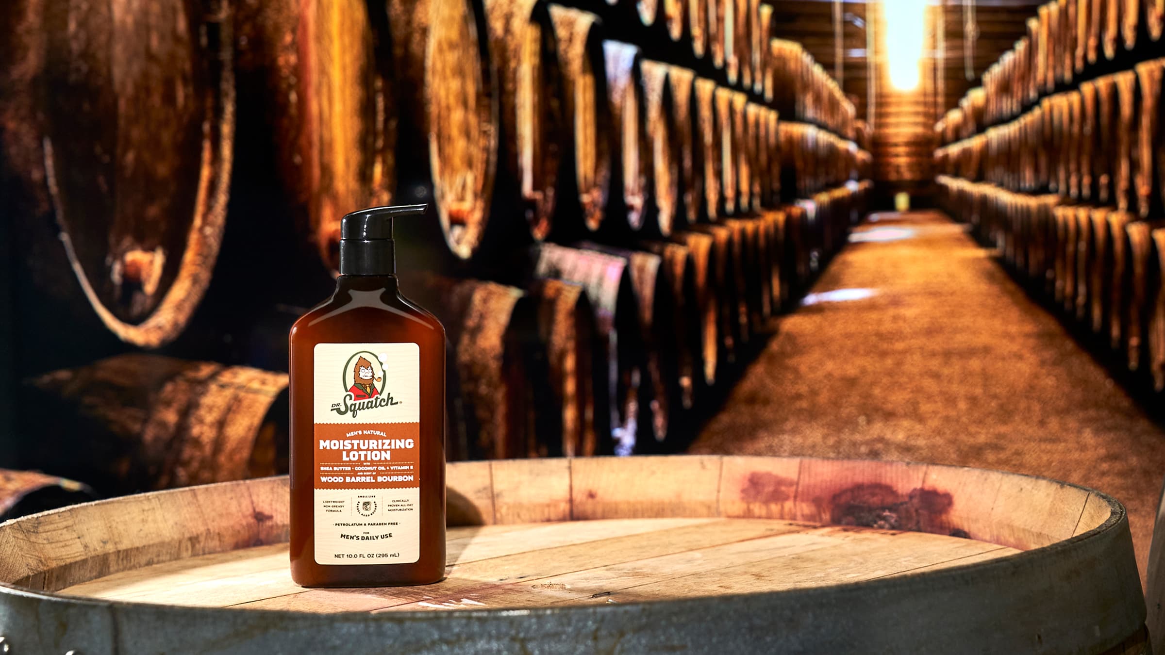 Wood Barrel Bourbon Lotion - Wash Better and Smell Better