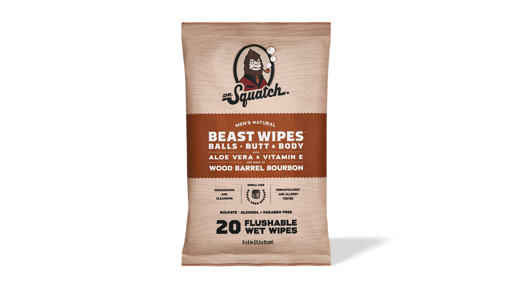 FREE Wood Barrel Bourbon Wipes - Enter the No Boring Soap Zone