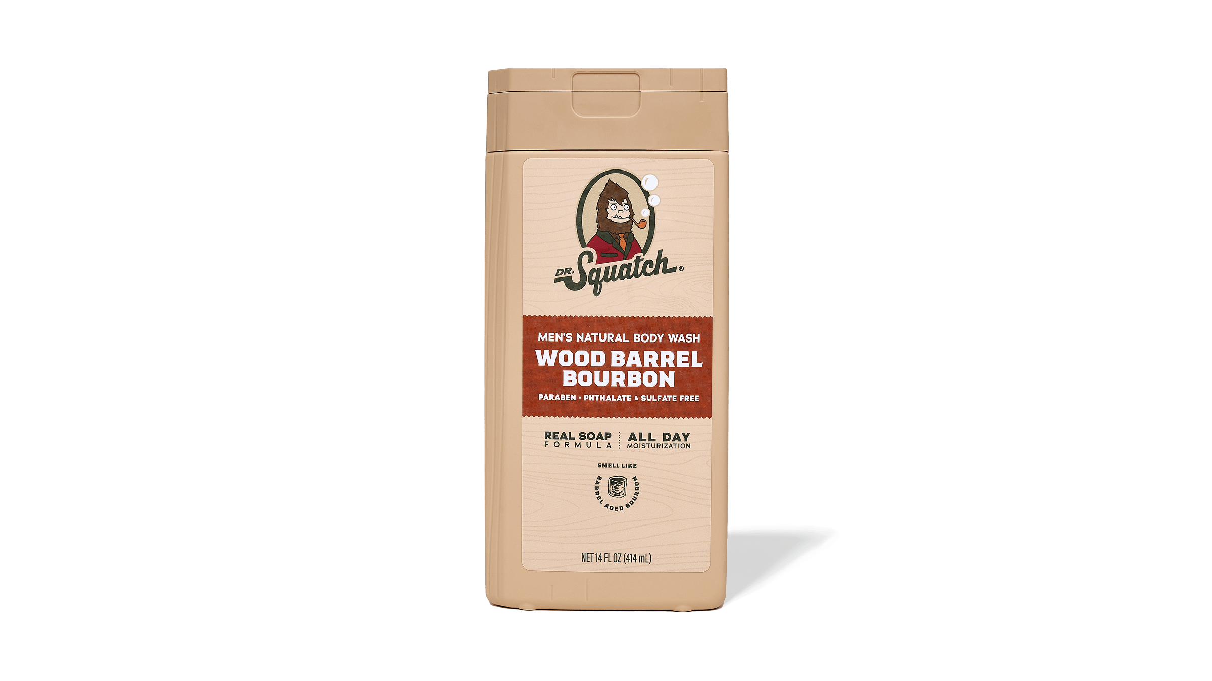 14 oz Wood Barrel Bourbon Body Wash - Better Lather Better Shower