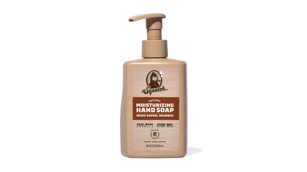 Wood Barrel Bourbon Hand Soap - Your New Shower Staple